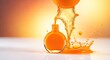 © embun - Orange Juice Splashing from Bottle.