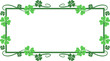 © Nursayanti-images - St Patricks Day Frame with Clover Leaf