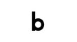 © Pengki - Black Lowercase Letter B Font Character.