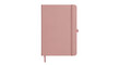 © Irina - Dusty rose notebook PNG isolated on transparent background, blank journal with elastic band for writing and planning