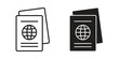 © Rubina - Passport icons symbol. vector illustration pack for apps and designs