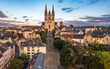 © Cristian Mihart - Aerial view with sunset scenery in beautiful city of Angers , with famous chateau and cathedral