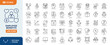 © Cetacons - Employee Benefits icon set. Containing health insurance, pension, reward, bonus, social security, mental, motivation, opportunity, paid vacation, and more. Editable stroke. Vector illustration