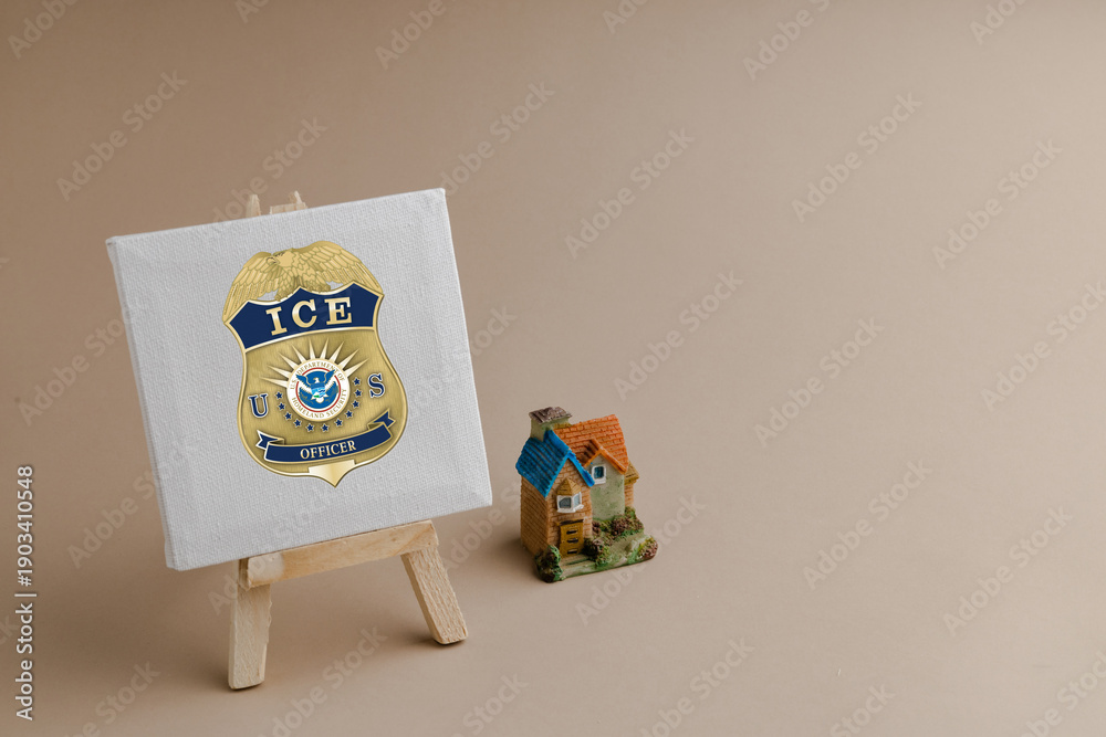 Foto United States Immigration and Customs Enforcement Badge: Federal ...