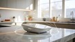 © happie - Contemporary kitchen with smart home device and network visualization