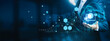 © FutureLogic Studio - Cloud architect holding service dashboard. Platform as a Service delivers cloud tools to build, deploy, and manage applications efficiently.