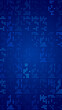 © AIDIN - abstract blue background with dots pattern , technology and ai futuristice science vertical social media blank design element