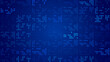 © AIDIN - abstract blue background with dots pattern , technology and ai futuristice science social media blank design element