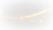 © denzelll - Bright gold sparkles on a transparent background create an attractive visual effect for design purposes