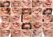 © New Africa - Collage of smiling men and women. Happy people, closeup