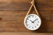 © coco - Hanging Clock Without Hands Represents Timelessness and the Concept of Waiting