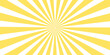 © Asad Shehbaz - A vibrant yellow and orange sunburst vector illustration featuring abstract sun rays and a warm summer light beam design to create a sunny starburst background for a hot sunrise wallpaper