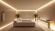 © Joe - Serene Spa Room with Ambient Lighting and Massage Beds.