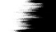 © Yero06 - Black and white abstract geometric pattern with smooth transition effect for fade or disappear background. Fully editable vector element. Vector Format Illustration. EPS10