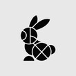 © Desh Art - Modern minimalist rabbit logo design element