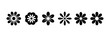 © BundleNinja - Flowers black icon set with various styles and designs for decoration featuring icons, design, elements with graphics and symbols elements for shapes, floral projects, clean composition on simple