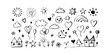 © Jam - A delightful array of various icons and symbols in a whimsical style Vector