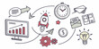 © Rabbi - Illustration depicting the process of starting a business and its key components Vector
