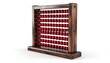 © MuhammadEdwin - Vintage wooden abacus with red beads for calculations.