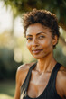 © Andrii Zastrozhnov - Confident african female adult with short curly hair outdoors in natural light