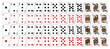 © Cali6ro - Poker set with isolated cards. Poker playing cards, full deck. Vector 10 eps.