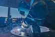 © chitsanupong - Welding of steels with Mig welding, flange nozzle welding