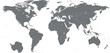 © Sagor - High detailed world map with country borders isolated on white background gray global cartography vector for infographics business presentation and educational geography projects.