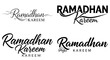 © Firdaus - Ramadan Kareem elegant typography designs for Islamic holiday