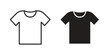 © Pop - Tshirt icons in different styles. Simple icon design