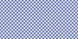 © Dunzz - blue and white checkered pattern. Bold diagonal gingham texture for fabric, wallpaper, and picnic-themed design backgrounds.