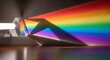 © SubaDesigns - A singular beam of pure potentiality encounters the prism of perspective, fracturing into a vibrant spectrum of diverse possibilities and hidden truths upon the canvas of reality