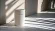 © nabila - Minimalistic Candle Holder with FLOW Text in Soft Natural Light