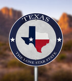 Texas State road sign