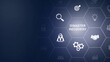 © Masha Stock - Disaster recovery concept. Restoring critical systems and data, backup and restoration procedures, proactive planning to mitigate risks and protect against potential, icon background animation