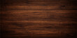 © jaduuu - A dark brown natural oak timber plank texture features an old weathered wooden grain pattern on a textured hardwood surface panel suitable for a rustic wall or floor background