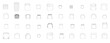 © Rbjn - furniture icon interior plan view top set vector