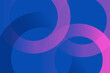 © Fahad - geometric round shape on blue background