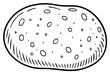 © Сергій Бомбак - Simple Outline Drawing of a Potato with Eyes