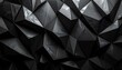 © Rifal - Abstract geometric composition of dark matte black low-poly shapes creating a futuristic, textured background