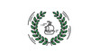 © Olan - Minimalist line art icon depicting a sailing ship within a distinguished laurel wreath symbolizing