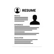 © Sharif - Resume silhouette icon