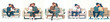 © Ubaid Art - vector of a couple kissing passionately sitting on the sofa during Valentine's Day