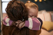© DragonImages - Caucasian woman comforting Caucasian child by embracing tightly, child closing eyes and holding onto woman, emotional moment showing close physical connection