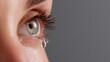© uniyok - Tears reflecting emotion: close-up of human eye with teardrop