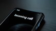 © Yevheniiya - Close-Up of Phone Screen Displaying Incoming Call