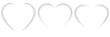 © Slava - White heart light line with glow and sparkle effects. Heart-shaped gold wire glow. PNG image. Light line frame isolated on transparent background for romantic, wedding, and elegant design projects.