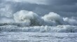 © The 2R Artificiality - Amplified dangers of powerful cyclones with Pacific waves over eight meters resembling tsunami