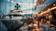 © Наталья Добровольска - Soft blurred background of yacht party with elegant marine lifestyle concept