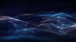 © your123 - Futuristic Digital Landscape Featuring Blue Neural Network Lines.  Abstract Background Represents Cloud Computing, Fiber Optic Data Flow, Big Data, Analytics And Advanced AI Connectivity.