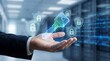 © Anusa - Digital key management solutions empowering data security in modern businesses futuristic office environment visual content professional viewpoint